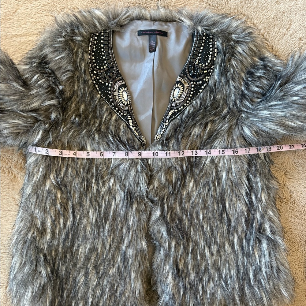 Andrea Behar days fur jeweled jacket, Women’s Small - Picture 10 of 10